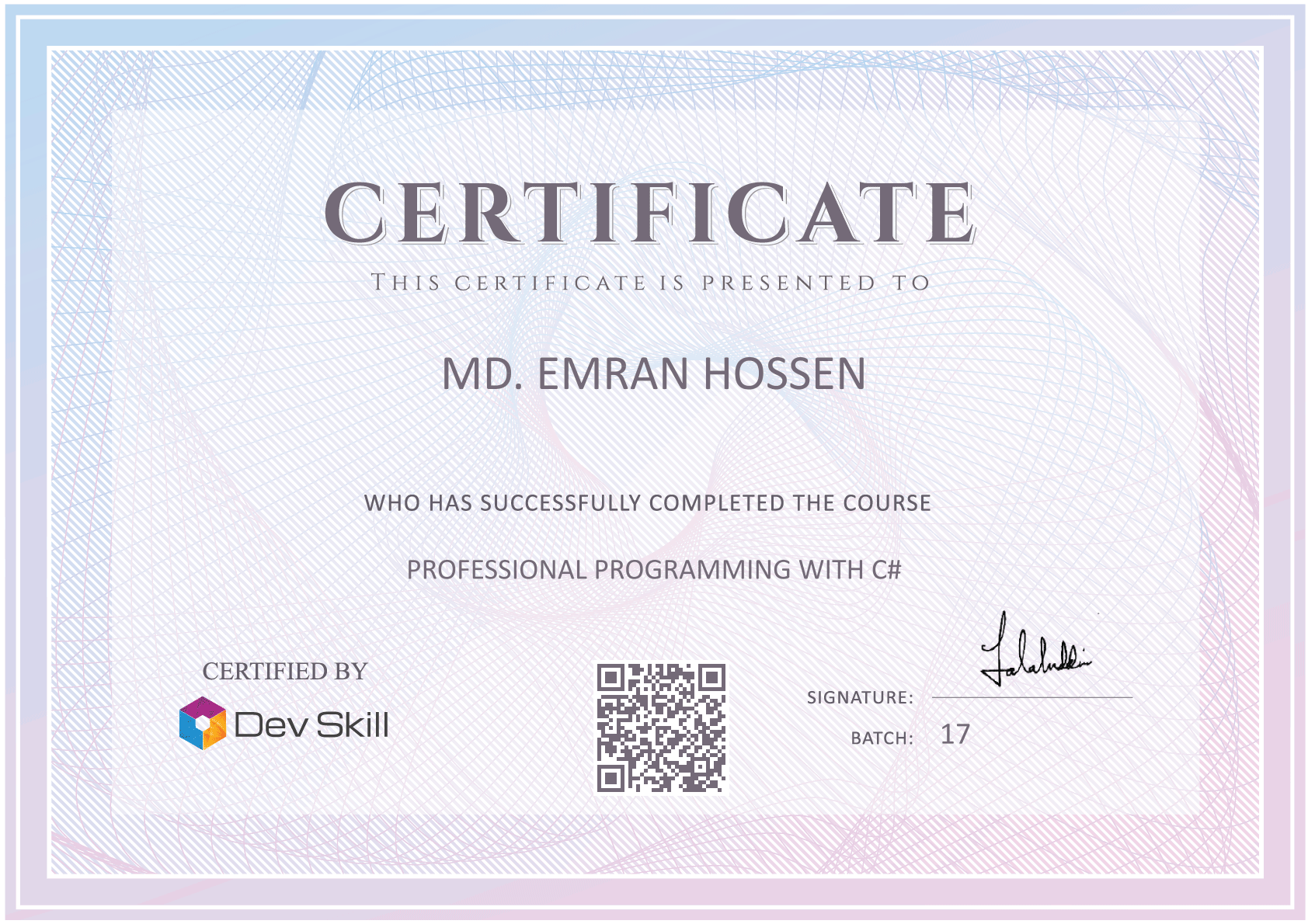 ICPC Asia West Continent Final 2021 Certificate